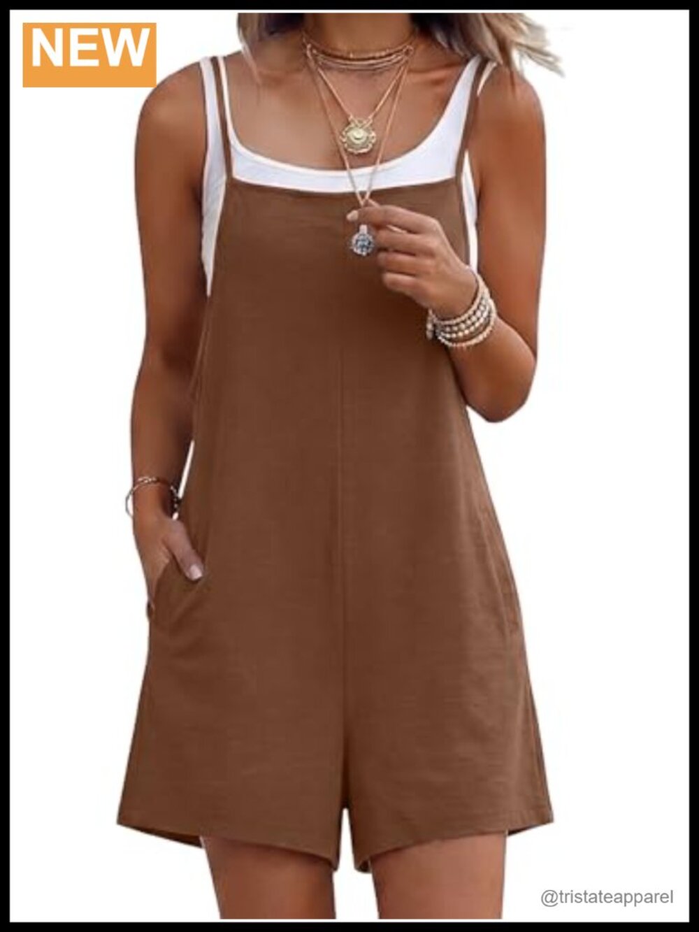 Wide Leg Short Overalls Adjustable Straps Square Neck Romper Pockets